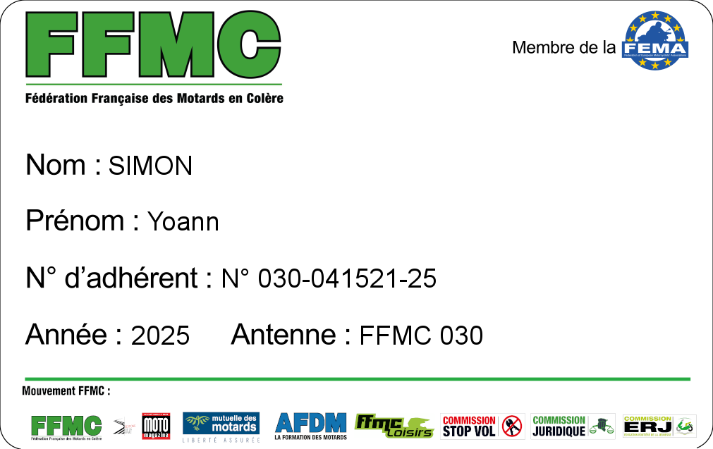 carte FFMC30